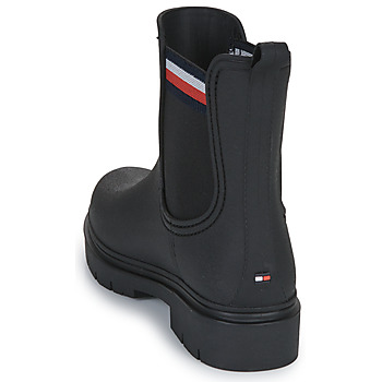 Tommy Hilfiger Rain Boot Ankle Elastic Musta