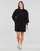 vaatteet Naiset Lyhyt mekko Karl Lagerfeld FABRIC MIX SWEATDRESS Musta