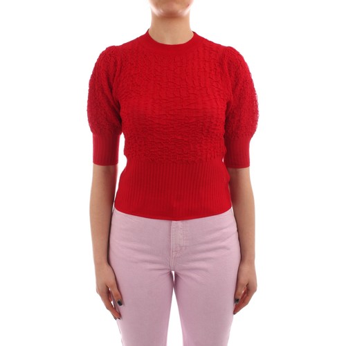 vaatteet Naiset Neulepusero Desigual 22SWTKAA Punainen