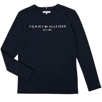vaatteet Pojat T-paidat pitkillä hihoilla Tommy Hilfiger KS0KS00202-DW5 Laivastonsininen