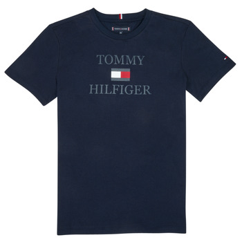 vaatteet Pojat Lyhythihainen t-paita Tommy Hilfiger KB0KB07794-SKY Laivastonsininen