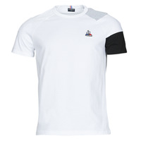 vaatteet Miehet Lyhythihainen t-paita Le Coq Sportif BAT TEE SS N 1 Valkoinen / Harmaa / Musta
