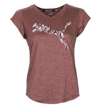 vaatteet Naiset Lyhythihainen t-paita Puma TRAIN FAVORITE HEATHER CAT Violetti