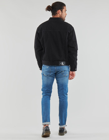 Calvin Klein Jeans GENDERLESS PADDED DENIM JACKET Musta