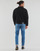 vaatteet Miehet Farkkutakki Calvin Klein Jeans GENDERLESS PADDED DENIM JACKET Musta