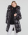 vaatteet Naiset Toppatakki MICHAEL Michael Kors HORIZONTAL QUILTED DOWN COAT WITH  ATTACHED HOOD Musta