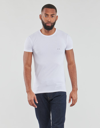 vaatteet Miehet Lyhythihainen t-paita Armani Exchange 956005-CC282 Musta / Valkoinen