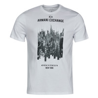 vaatteet Miehet Lyhythihainen t-paita Armani Exchange 6LZTFG-ZJBVZ Valkoinen