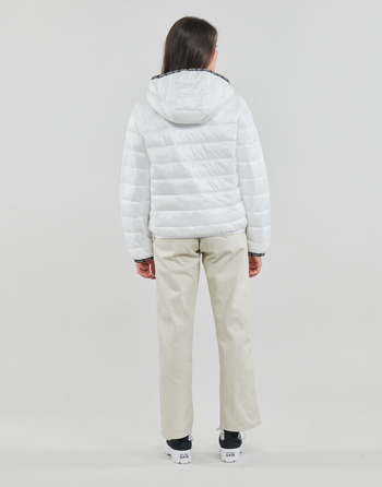 Tommy Jeans TJW QUILTED TAPE HOODED JACKET Valkoinen