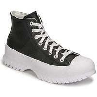 kengät Naiset Korkeavartiset tennarit Converse Chuck Taylor All Star Lugged 2.0 Leather Foundational Leather Musta