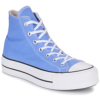 kengät Naiset Korkeavartiset tennarit Converse Chuck Taylor All Star Lift Canvas Seasonal Color Sininen
