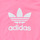 vaatteet Tytöt Svetari adidas Originals CROPPED HOODIE Vaaleanpunainen