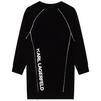 vaatteet Tytöt Lyhyt mekko Karl Lagerfeld Z12225-09B Musta