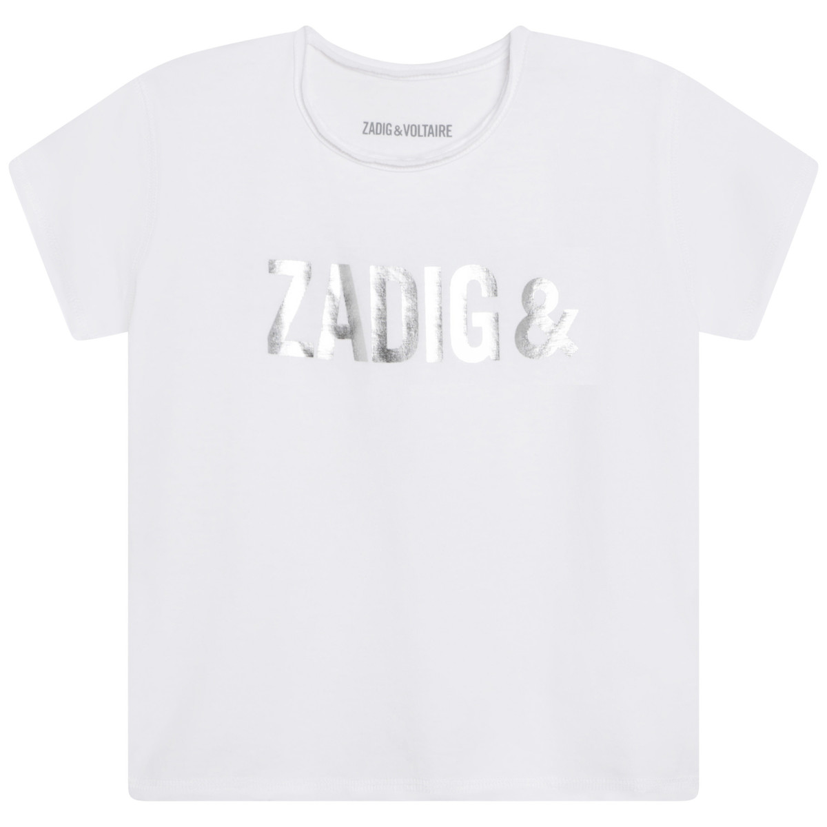 vaatteet Tytöt Lyhythihainen t-paita Zadig & Voltaire X15370-10B Valkoinen