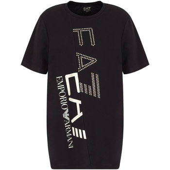 vaatteet Naiset Lyhythihainen t-paita Ea7 Emporio Armani 3LTT20 TJBEZ Musta