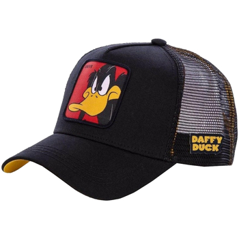 Asusteet / tarvikkeet Miehet Lippalakit Capslab Looney Tunes Daffy Duck Cap Musta