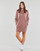 vaatteet Naiset Lyhyt mekko Converse CHUCK SOFT TONES LONG CREW Vaaleanpunainen
