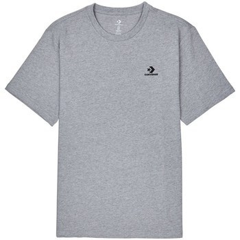 vaatteet Miehet Lyhythihainen t-paita Converse Embroidered Star Chevron Tee Harmaa