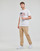 vaatteet Miehet Lyhythihainen t-paita Polo Ralph Lauren K223SS03-SSCNCLSM1-SHORT SLEEVE-T-SHIRT Valkoinen / Valkoinen 