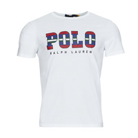 vaatteet Miehet Lyhythihainen t-paita Polo Ralph Lauren G223SC41-SSCNCMSLM1-SHORT SLEEVE-T-SHIRT Valkoinen / Valkoinen 