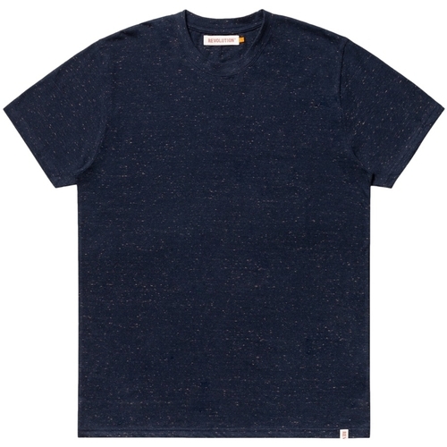 vaatteet Miehet T-paidat & Poolot Revolution Structured T-Shirt 1204 - Navy Sininen