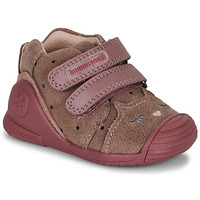 kengät Tytöt Matalavartiset tennarit Biomecanics BIOGATEO CASUAL Ruskea / Vaaleanpunainen