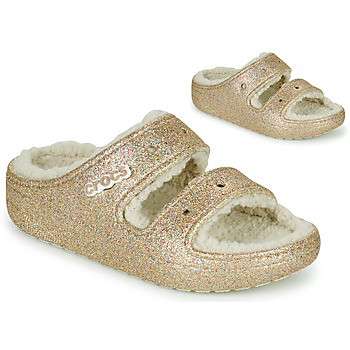 kengät Naiset Sandaalit Crocs CLASSIC COZZZY GLITTER SANDAL Kulta