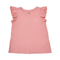 vaatteet Tytöt Lyhythihainen t-paita Polo Ralph Lauren 311869391001 Vaaleanpunainen