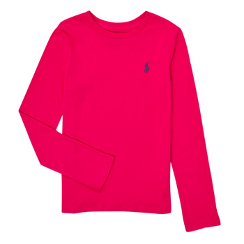vaatteet Tytöt T-paidat pitkillä hihoilla Polo Ralph Lauren 313841122020 Vaaleanpunainen