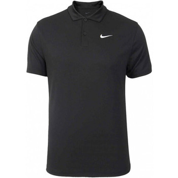 vaatteet Miehet Hihattomat paidat / Hihattomat t-paidat Nike Court Dri-FIT Tennis Polo Musta
