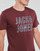 vaatteet Miehet Lyhythihainen t-paita Jack & Jones JJXILO TEE SS CREW NECK Viininpunainen