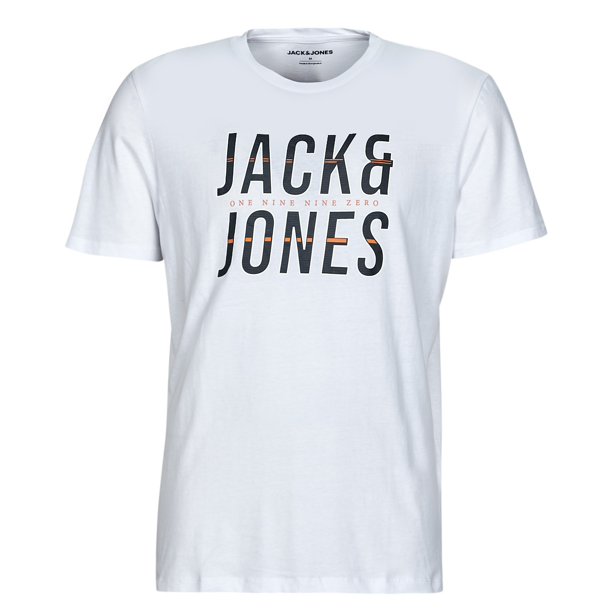 vaatteet Miehet Lyhythihainen t-paita Jack & Jones JJXILO TEE SS CREW NECK Valkoinen