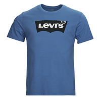vaatteet Miehet Lyhythihainen t-paita Levi's GRAPHIC CREWNECK TEE Sininen