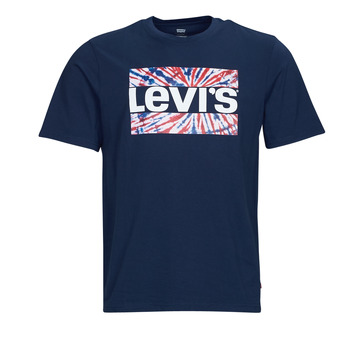 vaatteet Miehet Lyhythihainen t-paita Levi's SS RELAXED FIT TEE Tie-dye / Dress / Sininen