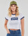 vaatteet Naiset Lyhythihainen t-paita Levi's GRAPHIC RINGER MINI TEE Bright / Valkoinen  / Meri