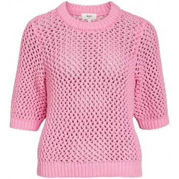 vaatteet Naiset Neulepusero Object Ronaska Knit - Begonia Pink Vaaleanpunainen