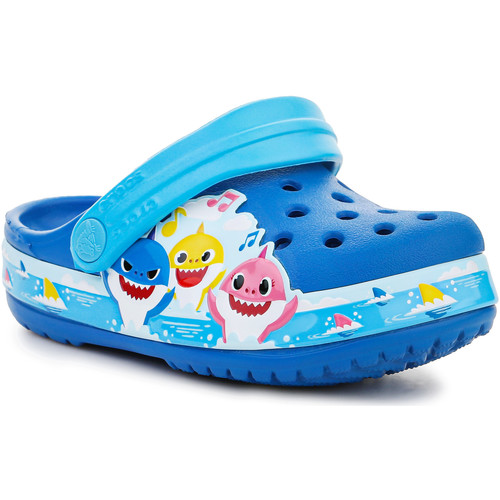 kengät Tytöt Sandaalit ja avokkaat Crocs FL Baby Shark Band Clog T 207066-4JL Sininen