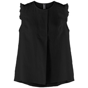 vaatteet Naiset Topit / Puserot Wendy Trendy Top 220732 - Black Musta