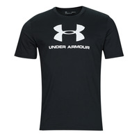 vaatteet Miehet Lyhythihainen t-paita Under Armour UA Sportstyle Logo SS Musta / Valkoinen