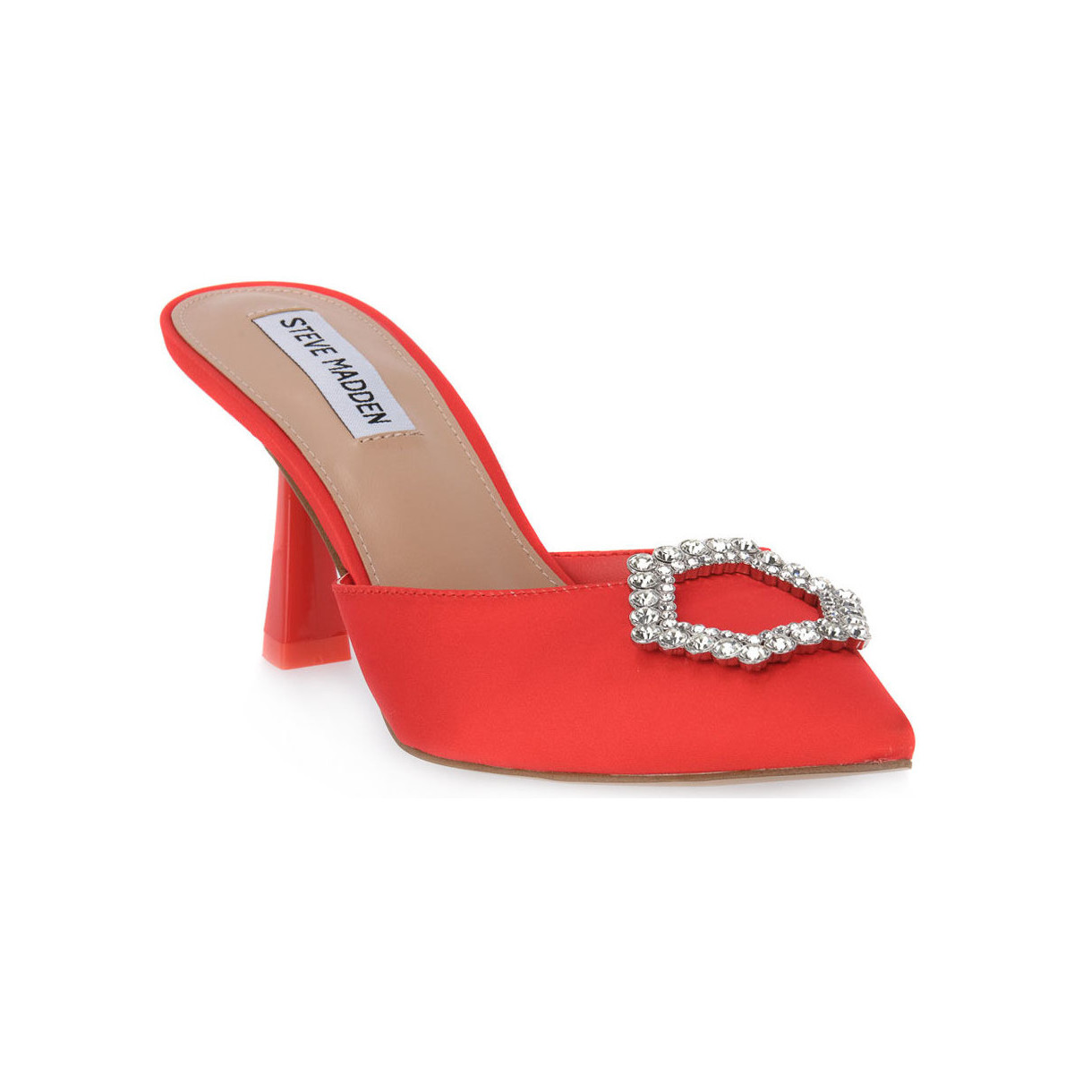 kengät Naiset Sandaalit ja avokkaat Steve Madden RED LUXE CITY SATIN Punainen