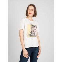 vaatteet Naiset Lyhythihainen t-paita Patrizia Pepe 8M1161/A8R8 Valkoinen
