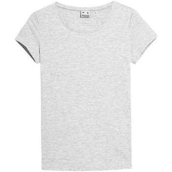 vaatteet Naiset Lyhythihainen t-paita 4F TSD353 Harmaa