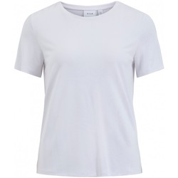 vaatteet Naiset Svetari Vila Modala O Neck T-Shirt - Optical Snow Valkoinen