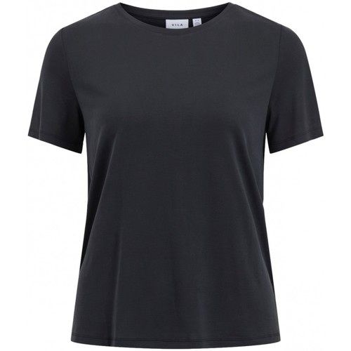 vaatteet Naiset Svetari Vila Modala O Neck T-Shirt - Black Musta