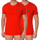 vaatteet Miehet Lyhythihainen t-paita Bikkembergs BKK1UTS07BI-RED Punainen