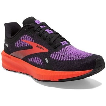kengät Naiset Juoksukengät / Trail-kengät Brooks Launch 9 Mustat, Violetit