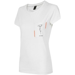 vaatteet Naiset Lyhythihainen t-paita Outhorn TSD614 Valkoinen