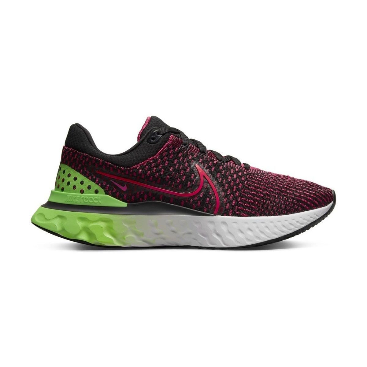 kengät Miehet Juoksukengät / Trail-kengät Nike React Infinity Run Flyknit 3 Mustat, Vihreät, Punainen