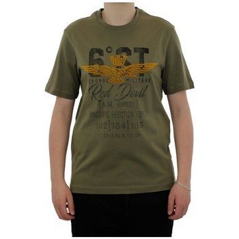 vaatteet Miehet Lyhythihainen t-paita Aeronautica Militare TS1906J49207237 Oliivinväriset