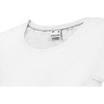 vaatteet Naiset Lyhythihainen t-paita 4F TSD350 Valkoinen